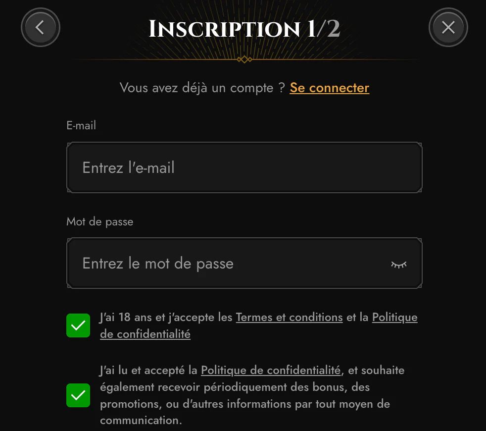 Gains et victoires de joueurs sur Legiano Casino